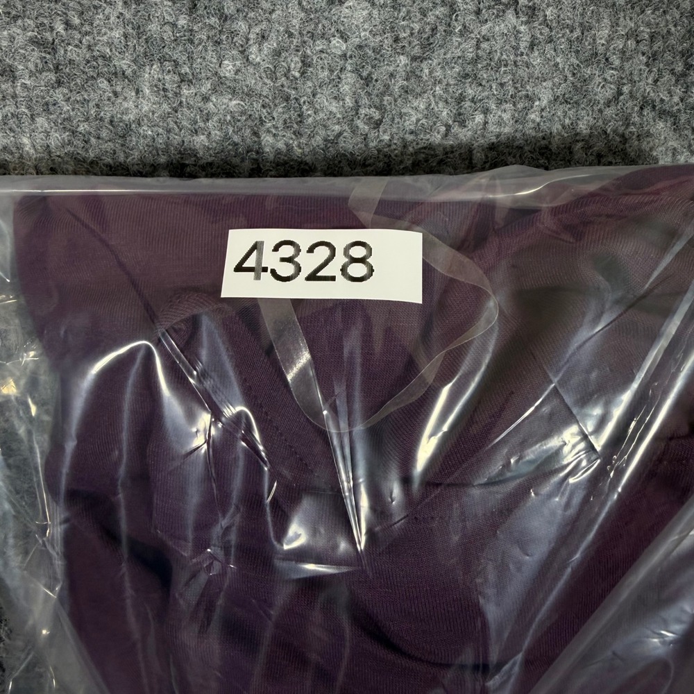 Lucy Yoga Girl LS Tunic Ruched Side Womens Large L Blackberry Purple NEW* - Picture 8 of 8